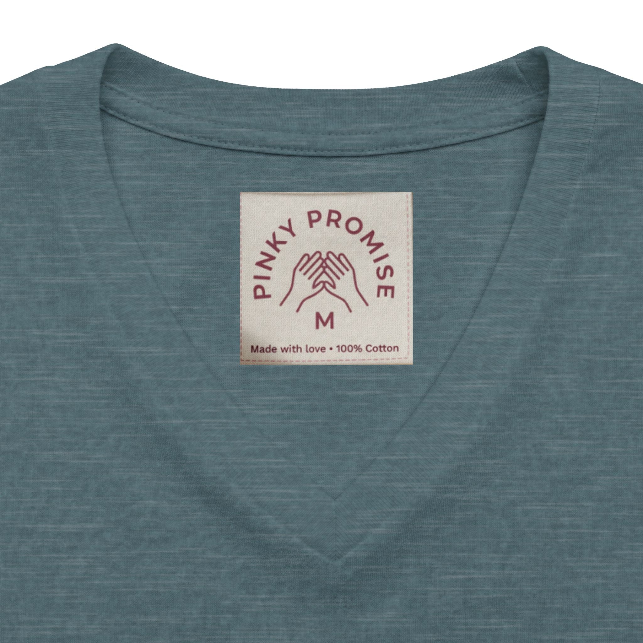 Pinky Promise Club Women's V-Neck Tee — Members Only Graphic