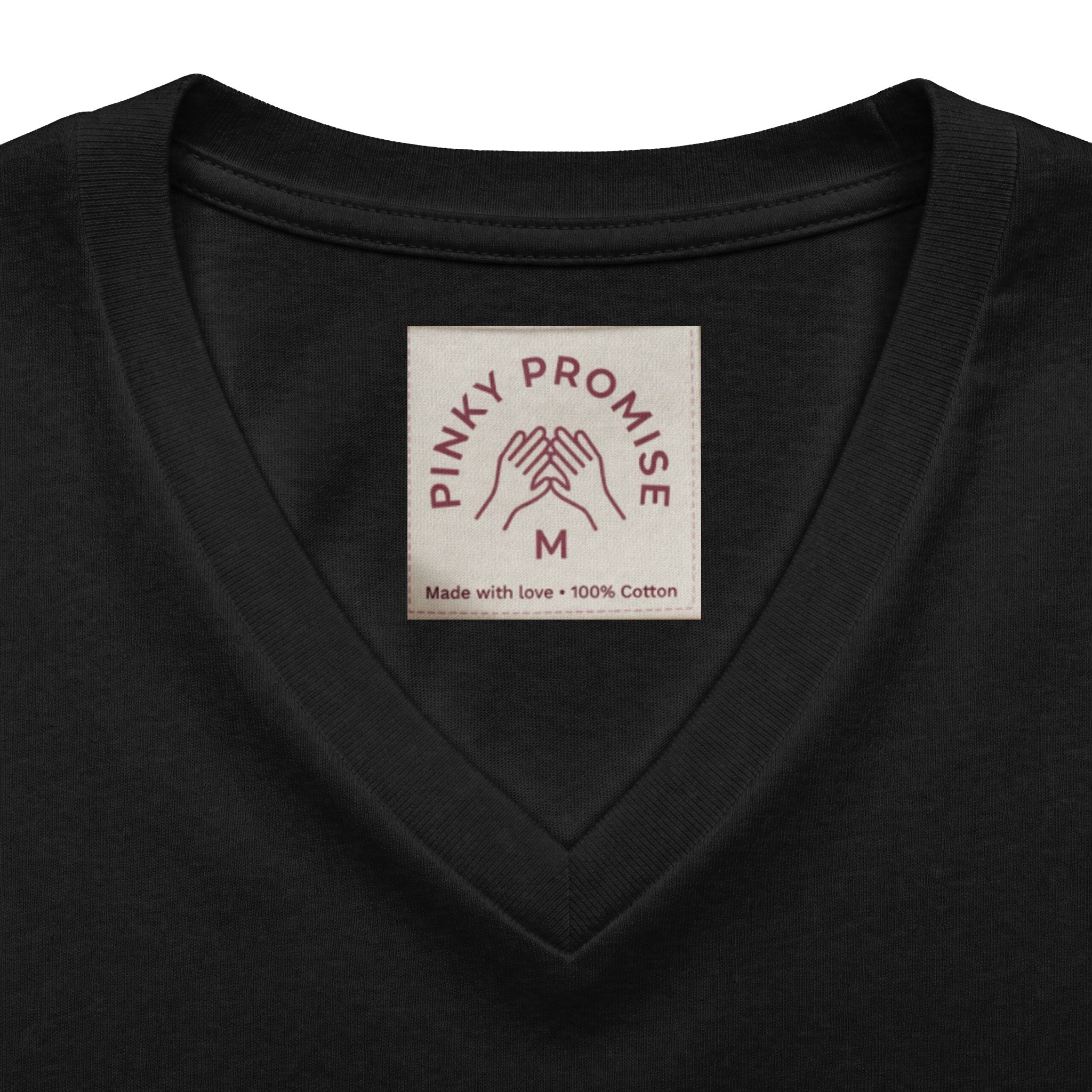 Pinky Promise Club Women's V-Neck Tee — Members Only Graphic