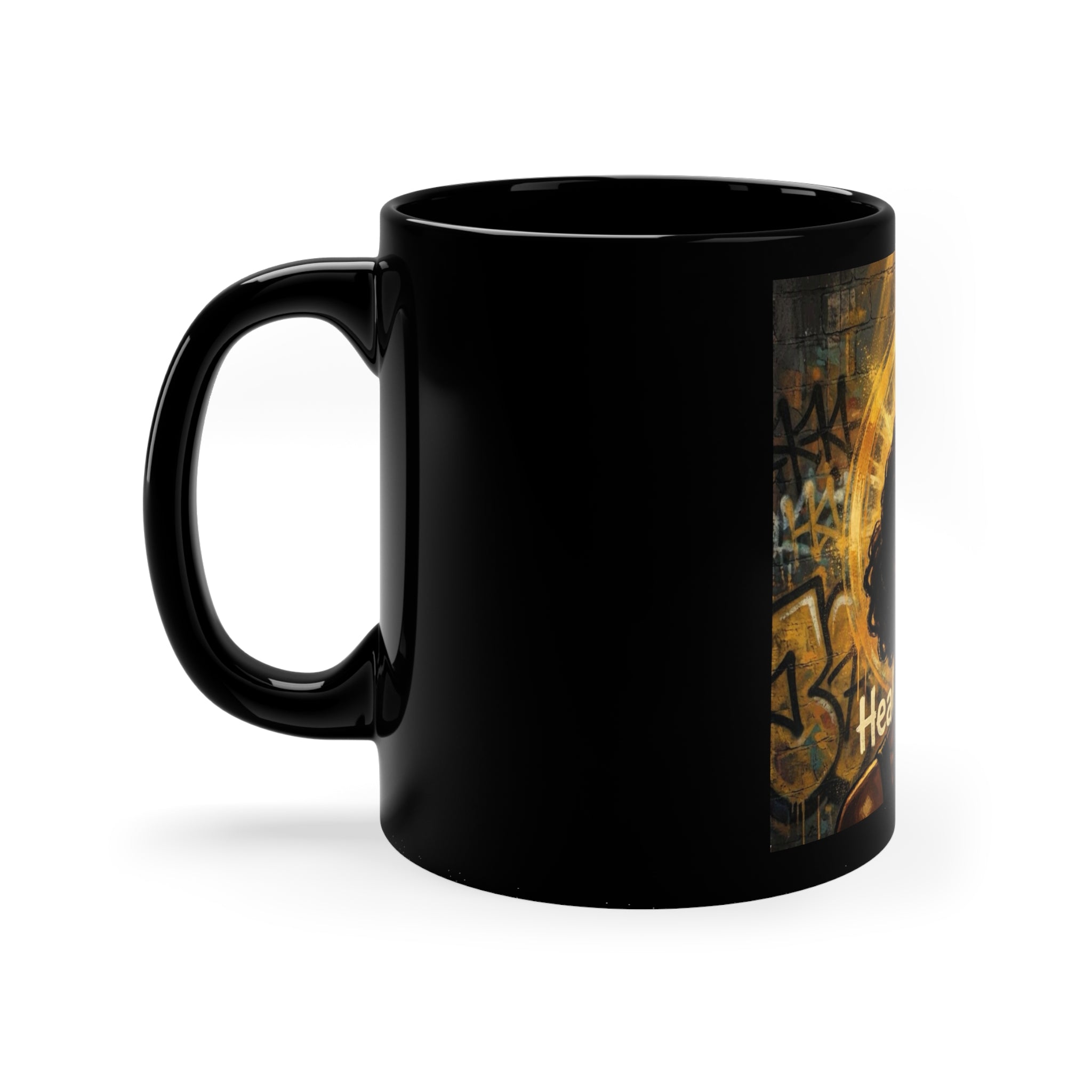 Black Coffee Mug, 11oz