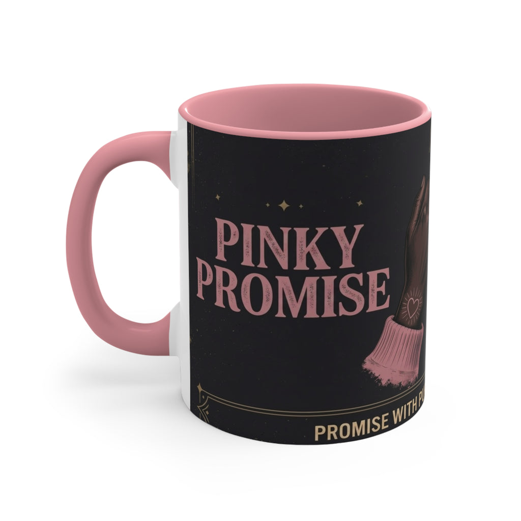 Pinky Promise Collection Colorful Accent Mugs, 11oz