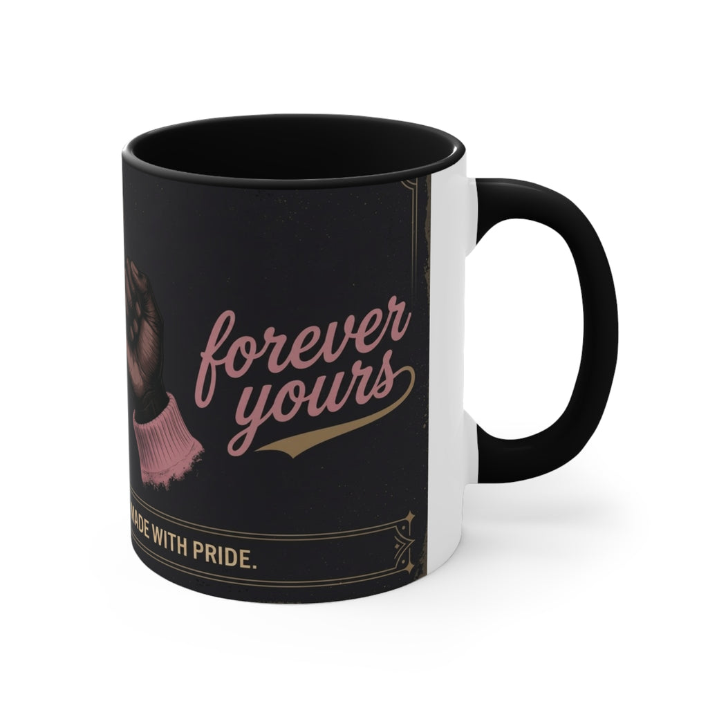 Pinky Promise Collection Colorful Accent Mugs, 11oz