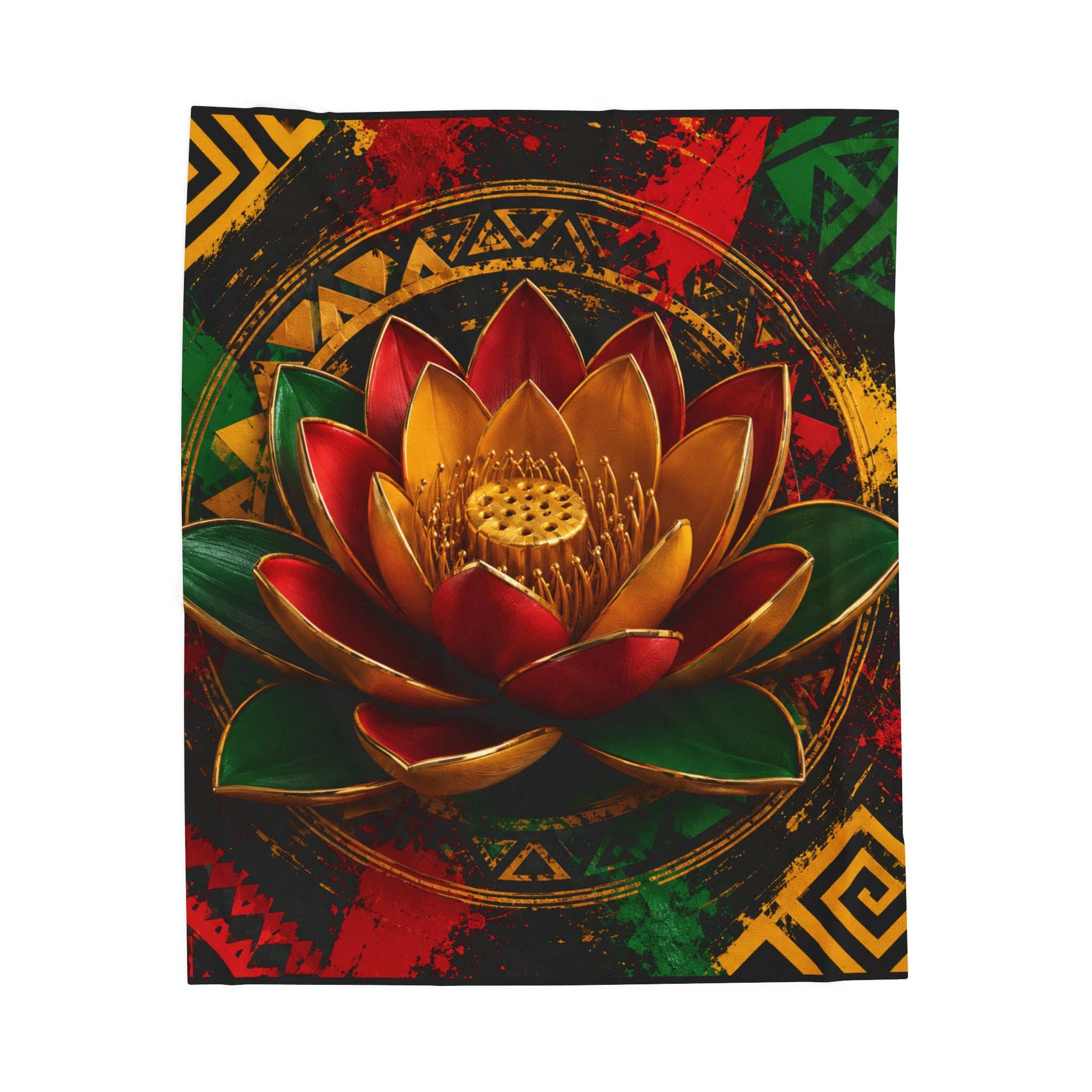 The Lotus Velveteen Blanket