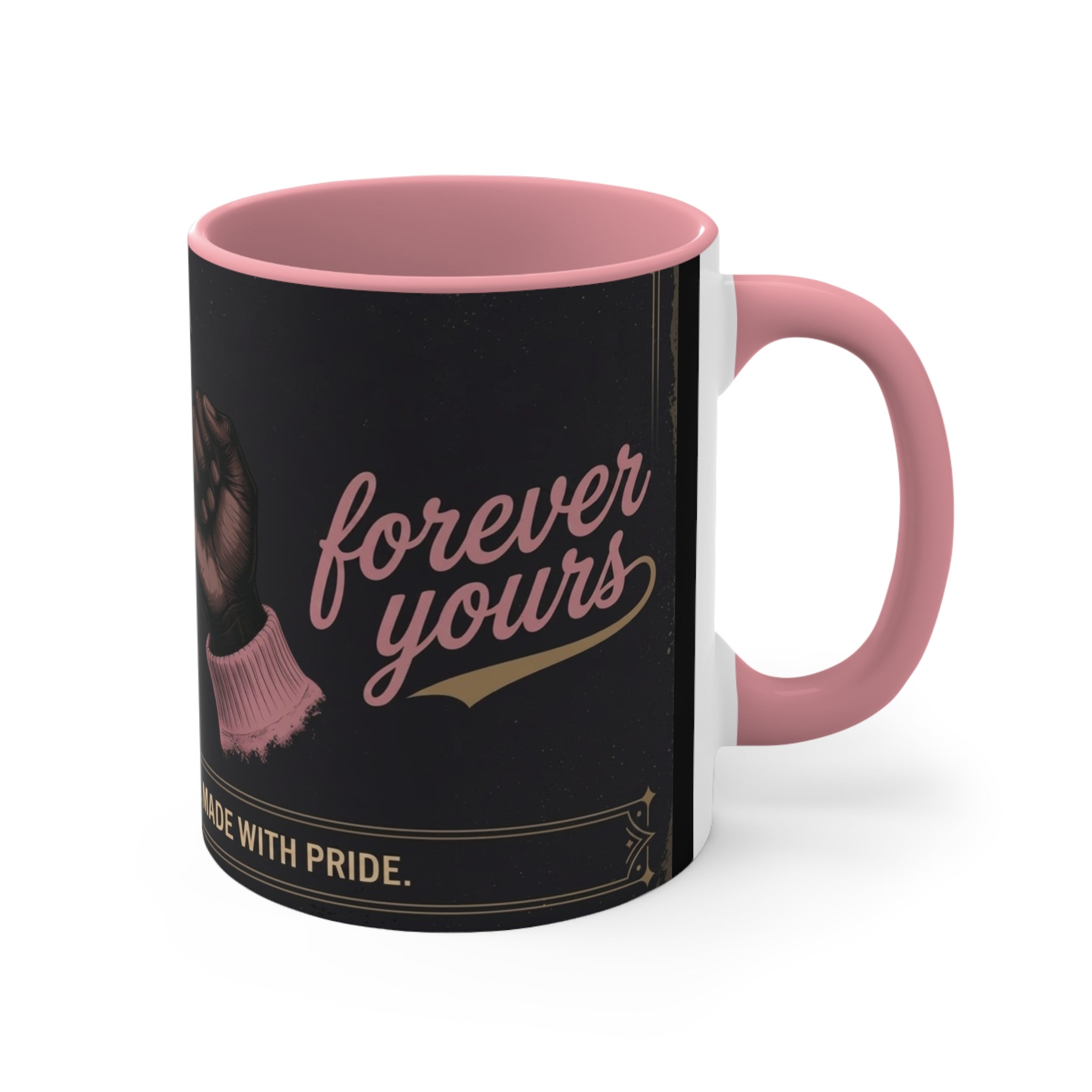 Pinky Promise Collection Colorful Accent Mugs, 11oz