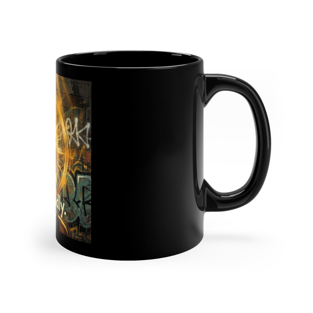 Black Coffee Mug, 11oz