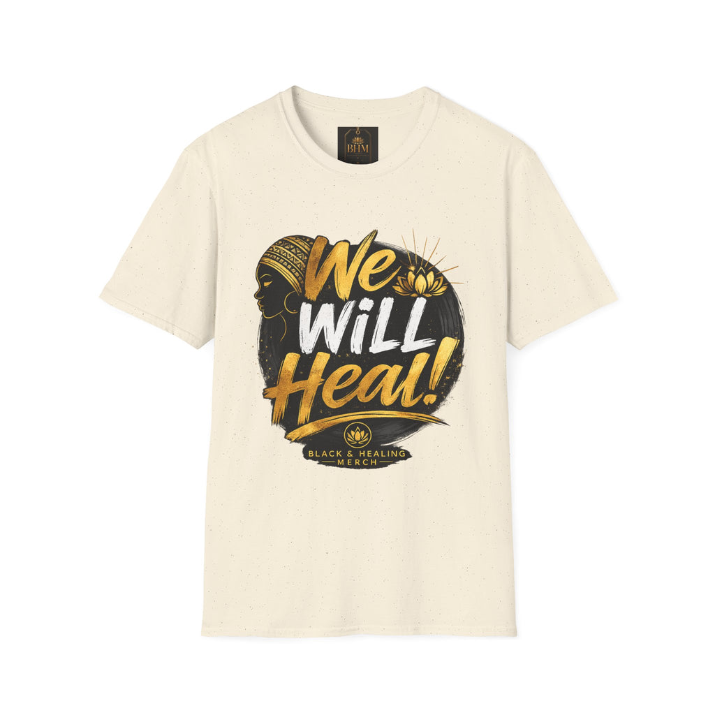 BHM We Will Heal Unisex Softstyle T-Shirt