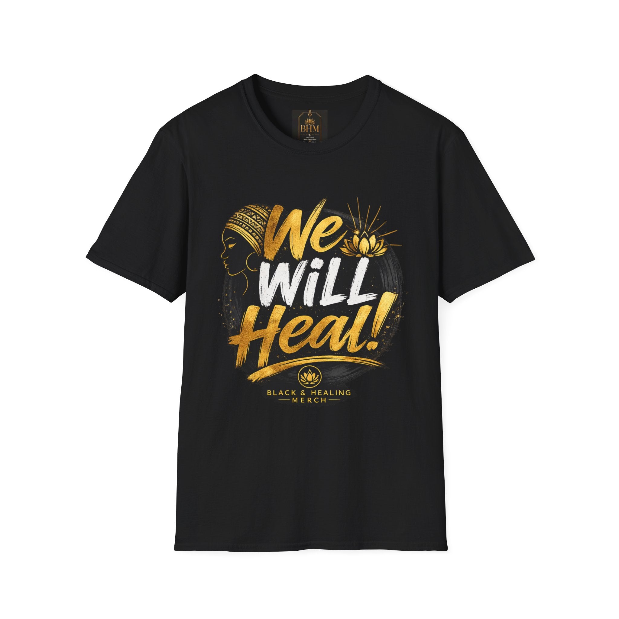 BHM We Will Heal Unisex Softstyle T-Shirt