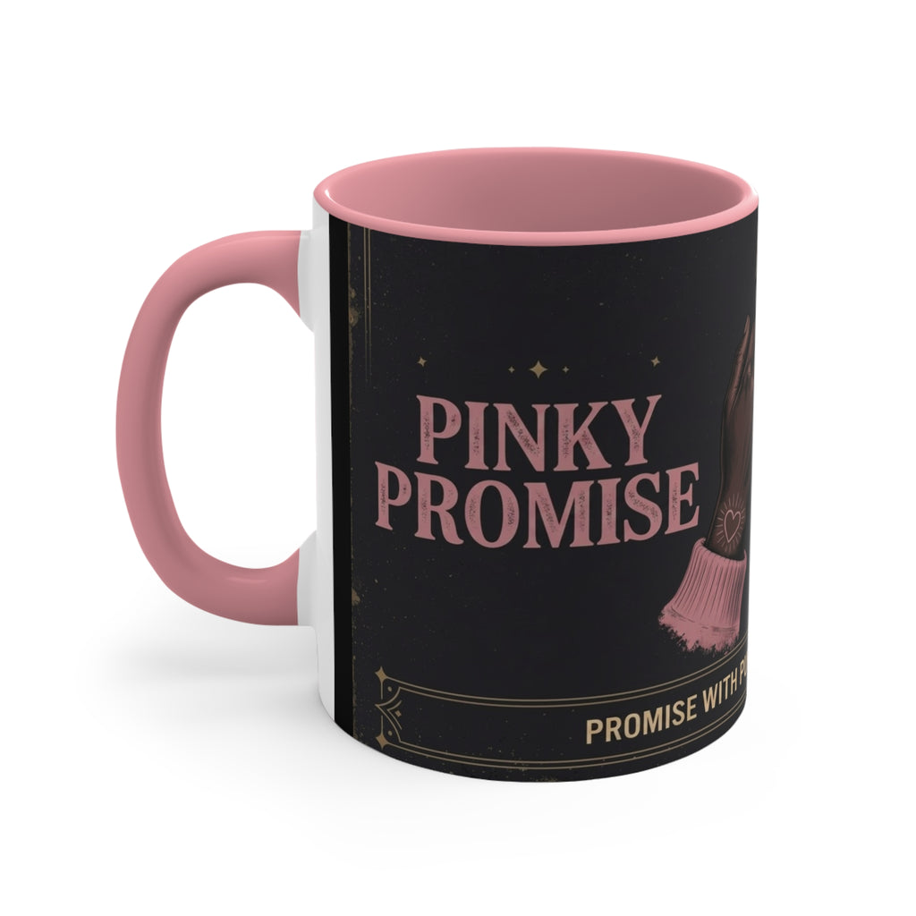 Pinky Promise Collection Colorful Accent Mugs, 11oz