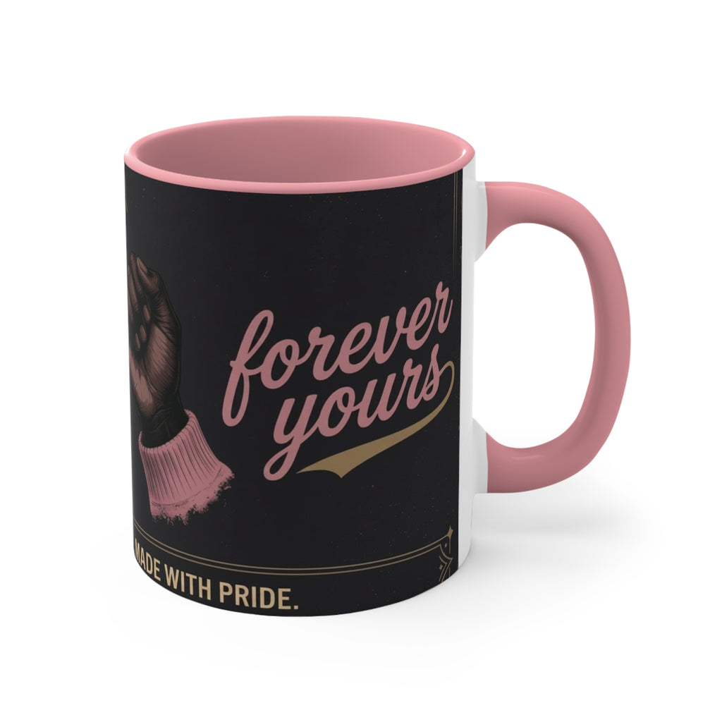 Pinky Promise Collection Colorful Accent Mugs, 11oz