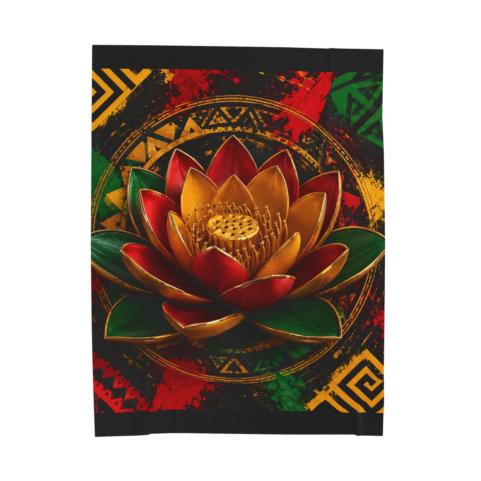The Lotus Velveteen Blanket