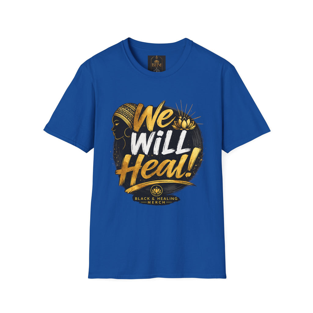 BHM We Will Heal Unisex Softstyle T-Shirt