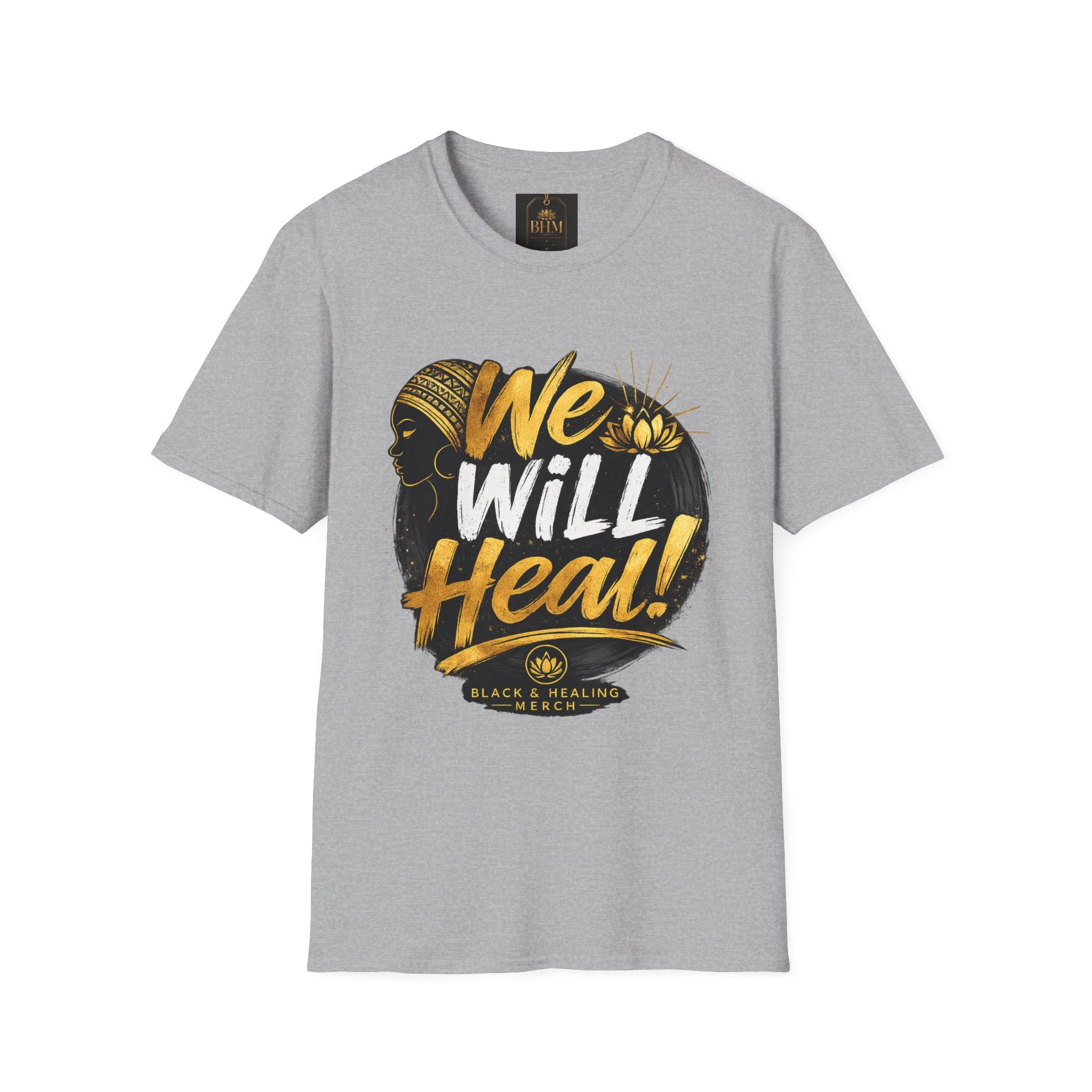 BHM We Will Heal Unisex Softstyle T-Shirt