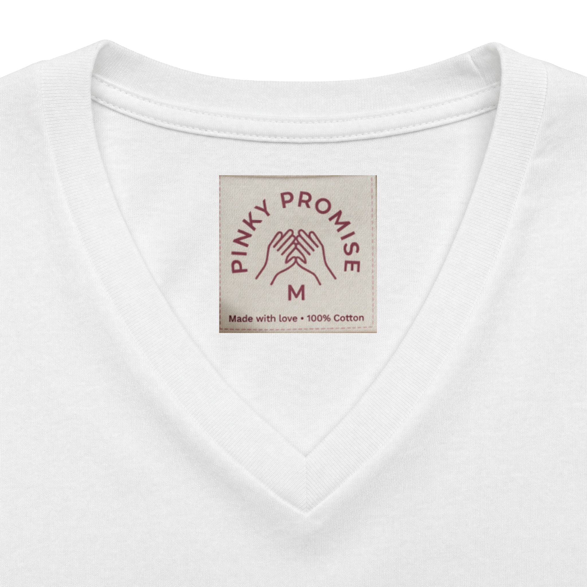 Pinky Promise Club Women's V-Neck Tee — Members Only Graphic