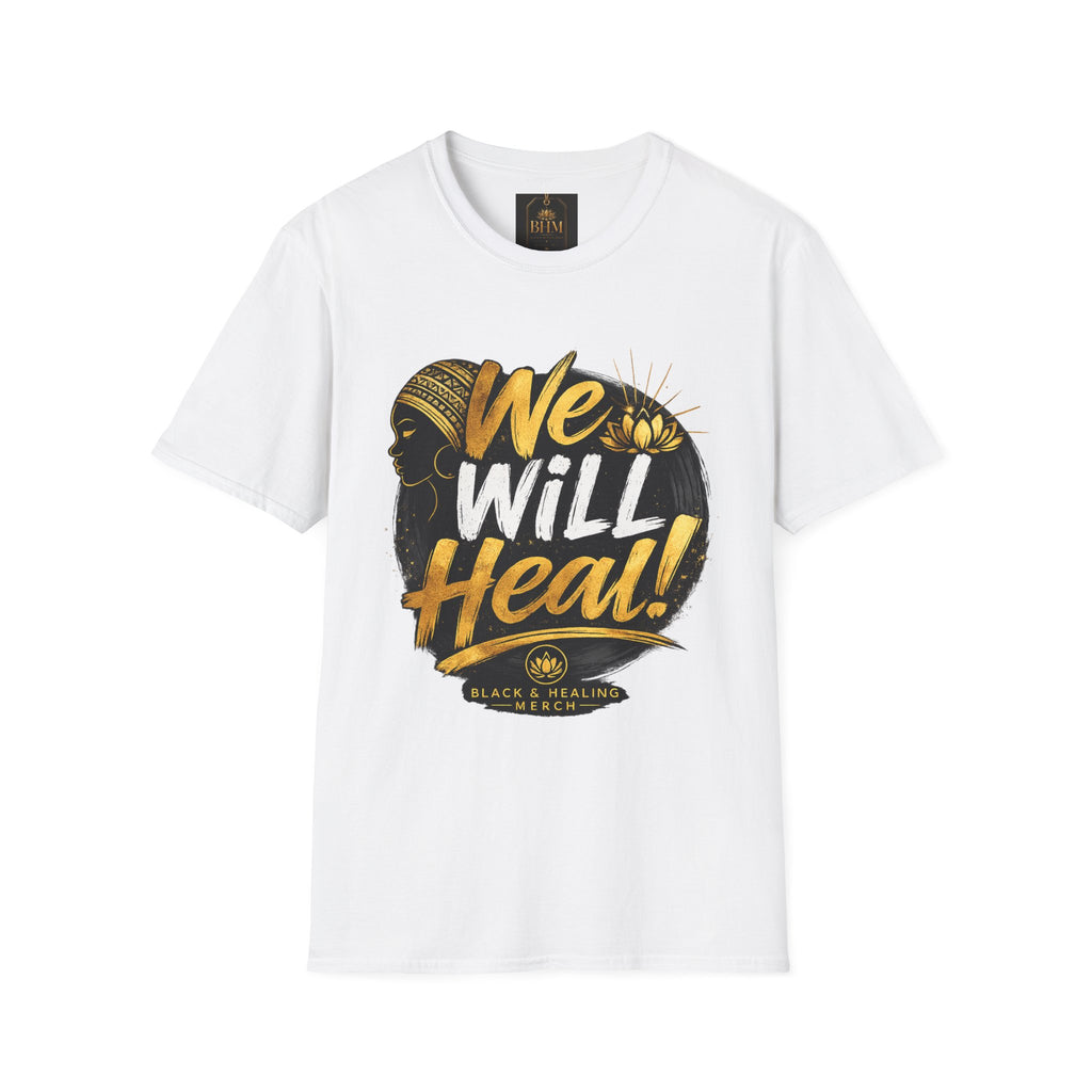 BHM We Will Heal Unisex Softstyle T-Shirt