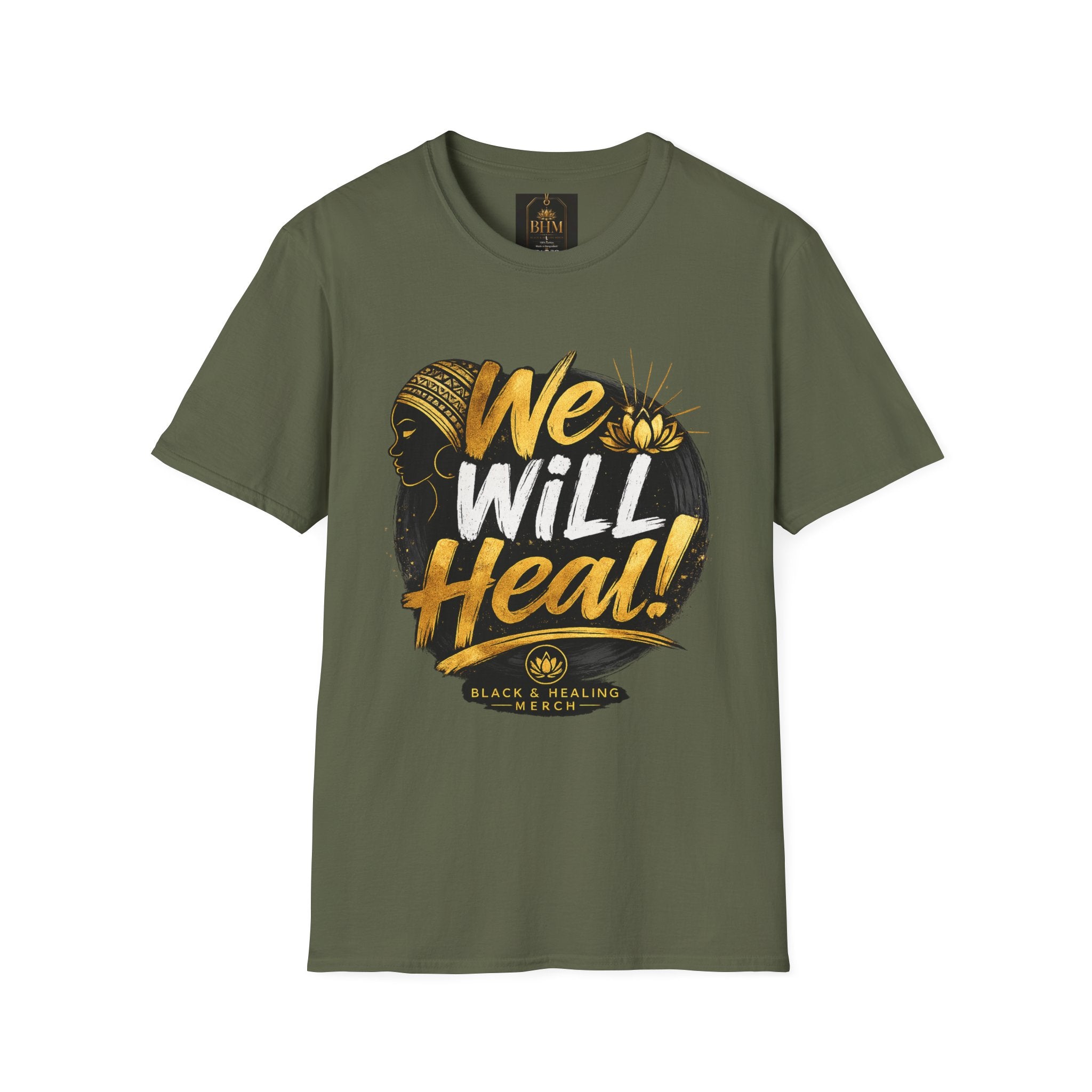 BHM We Will Heal Unisex Softstyle T-Shirt