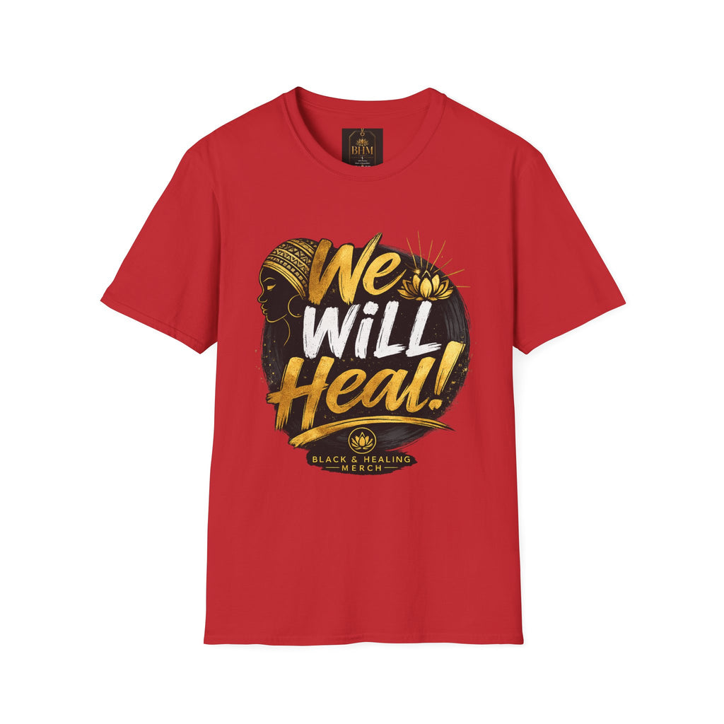 BHM We Will Heal Unisex Softstyle T-Shirt